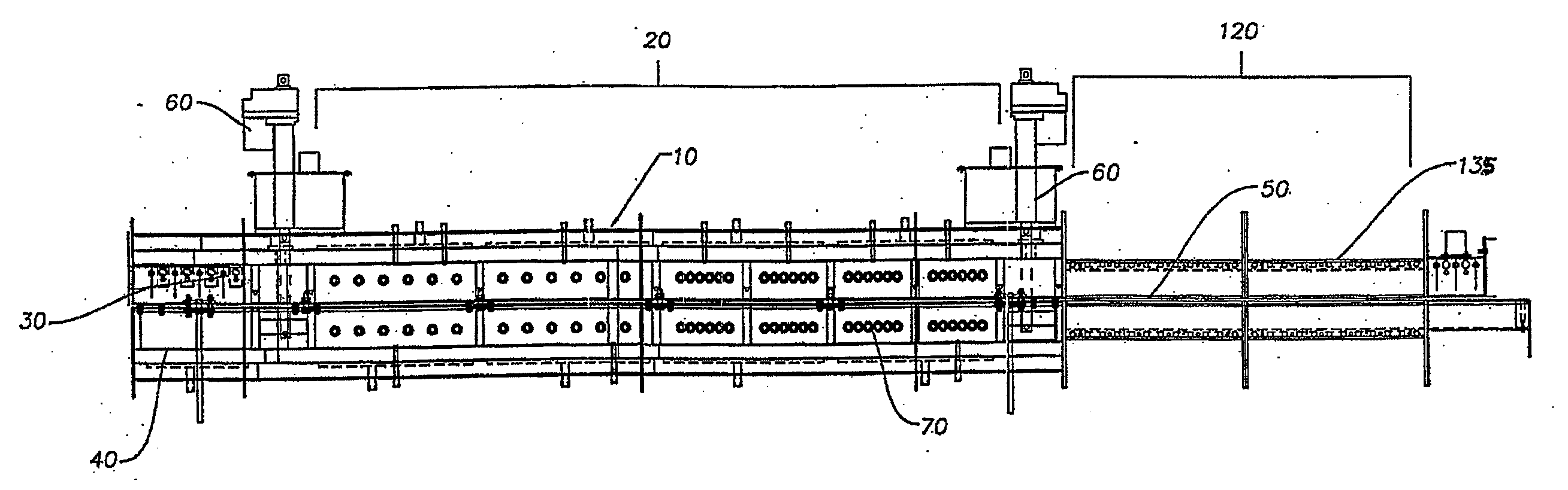 Continuous infrared furnace