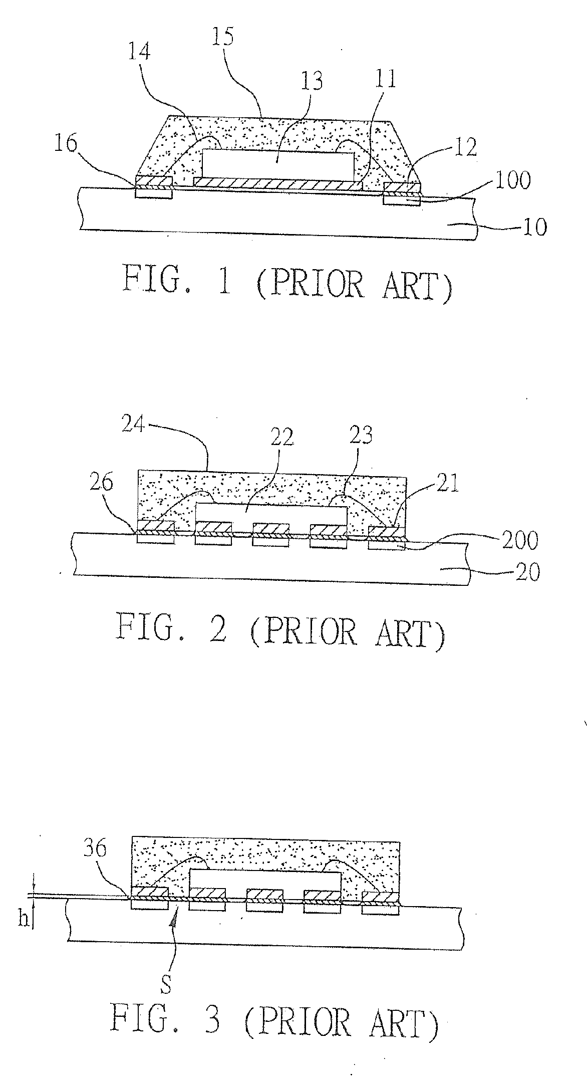 Semiconductor package with a support structure and fabrication method thereof