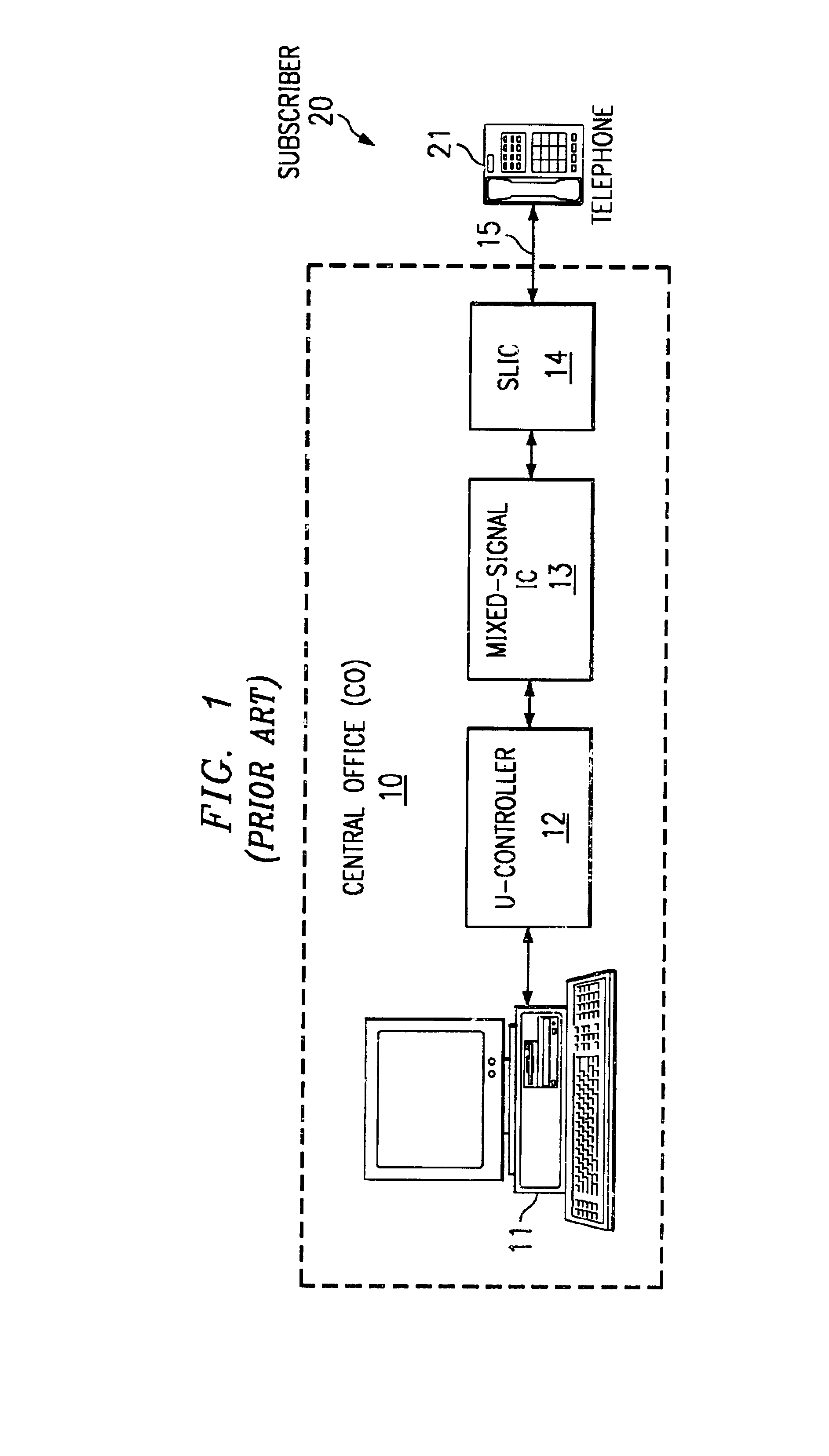 Hybrid DC-feed controller for a subscriber line interface circuit