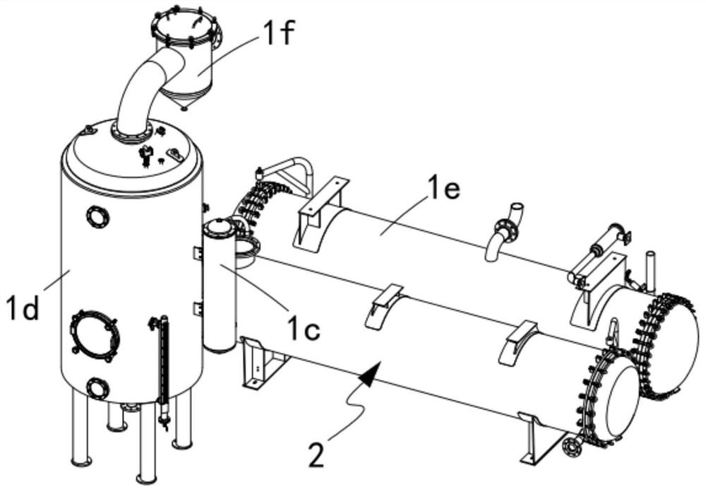 Vertical efficient evaporation module for traditional Chinese medicine production