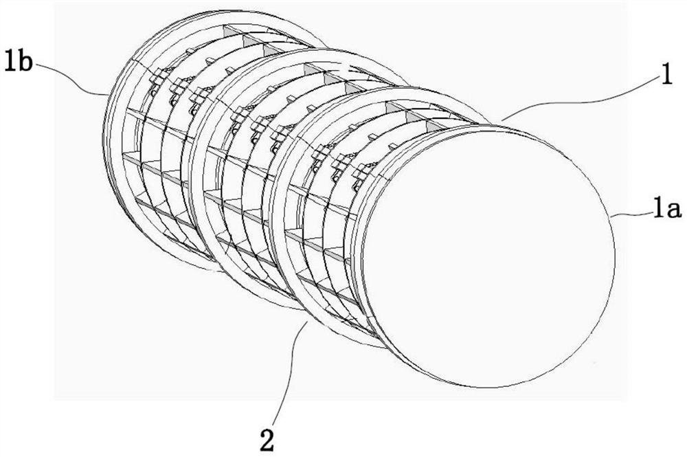 Tensioning device of concrete centrifugal pile mold