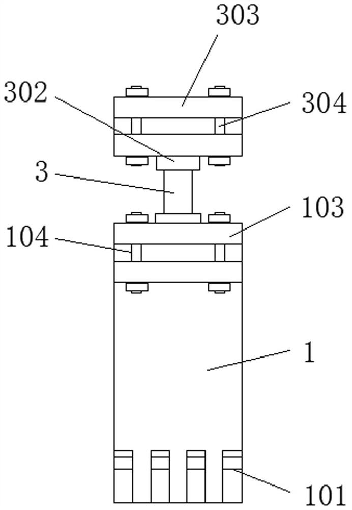 A kind of deep foundation pit support planting bar hanging net fixing device