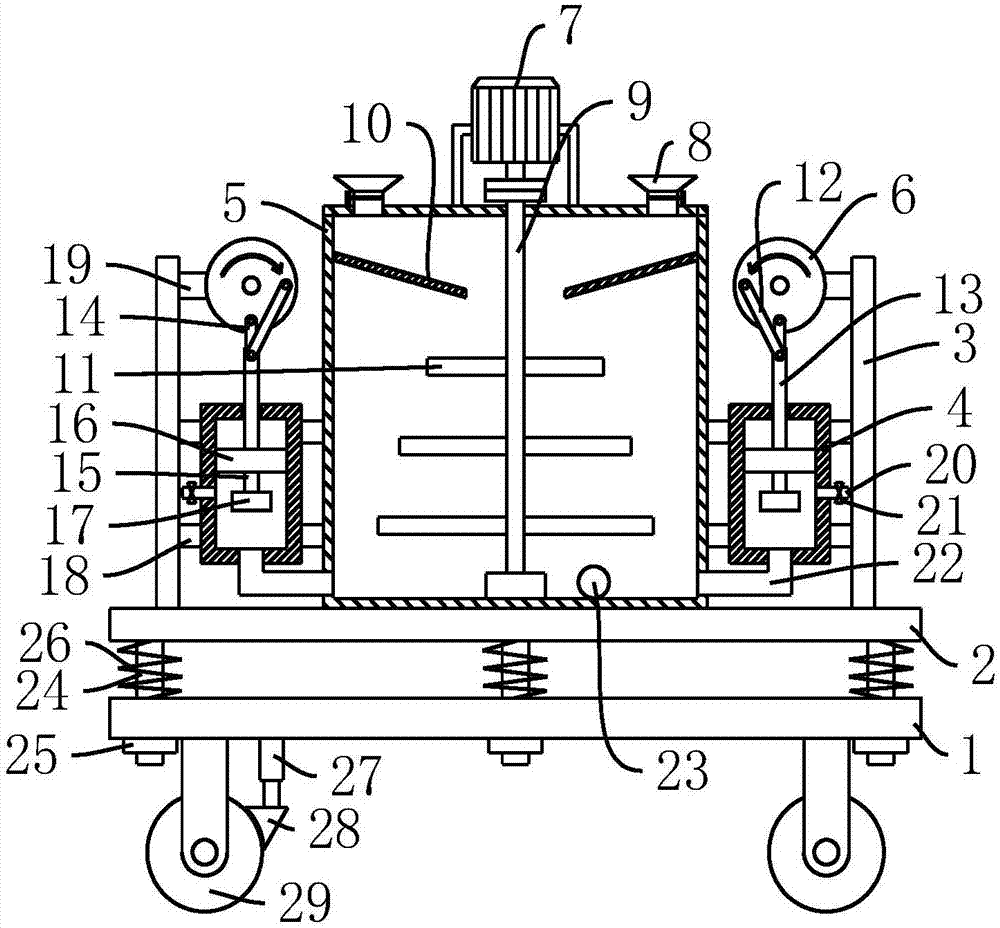 Powdery dye dissolution and mixing equipment for spinning