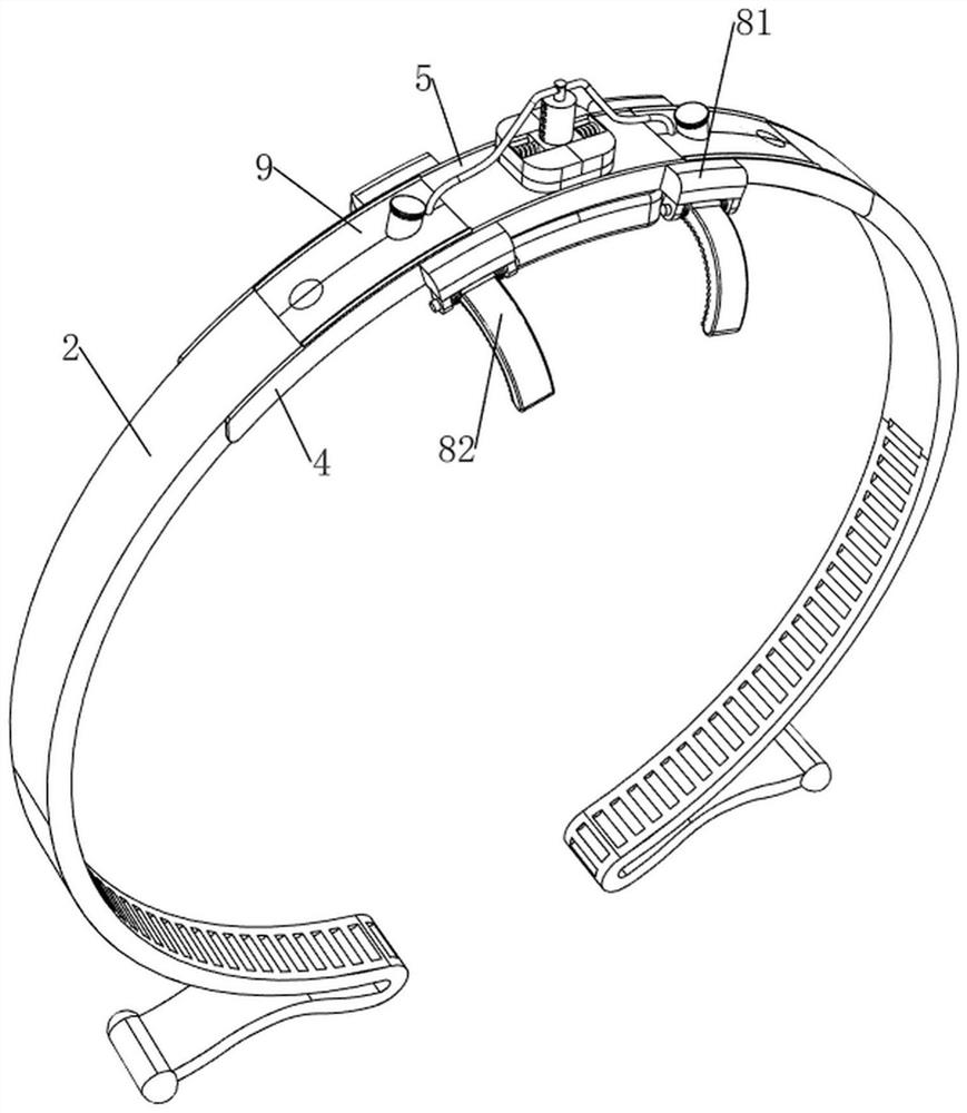 Artery puncture point compression device used after neurological interventional operation