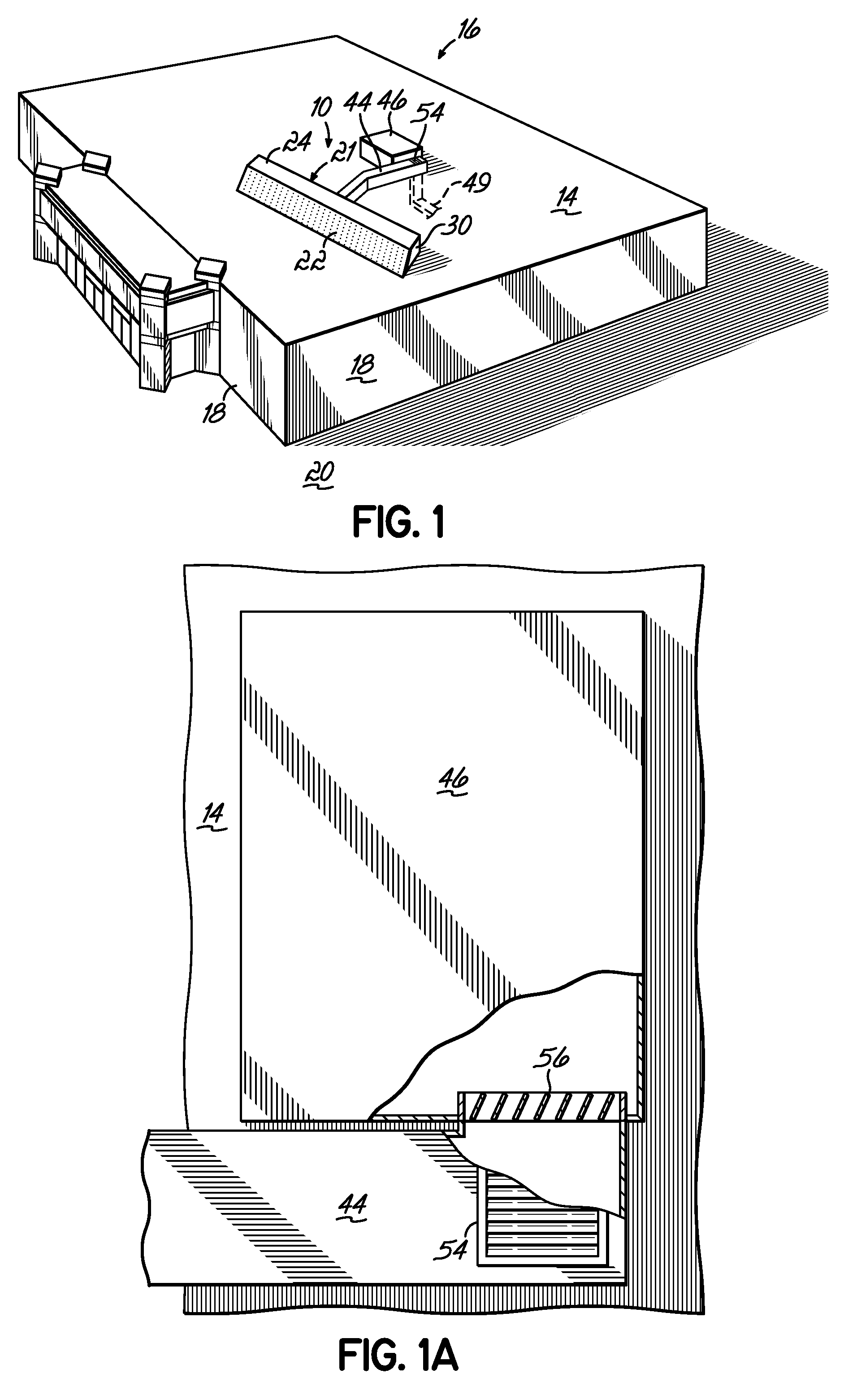 Solar heating system and architectural structure with a solar heating system