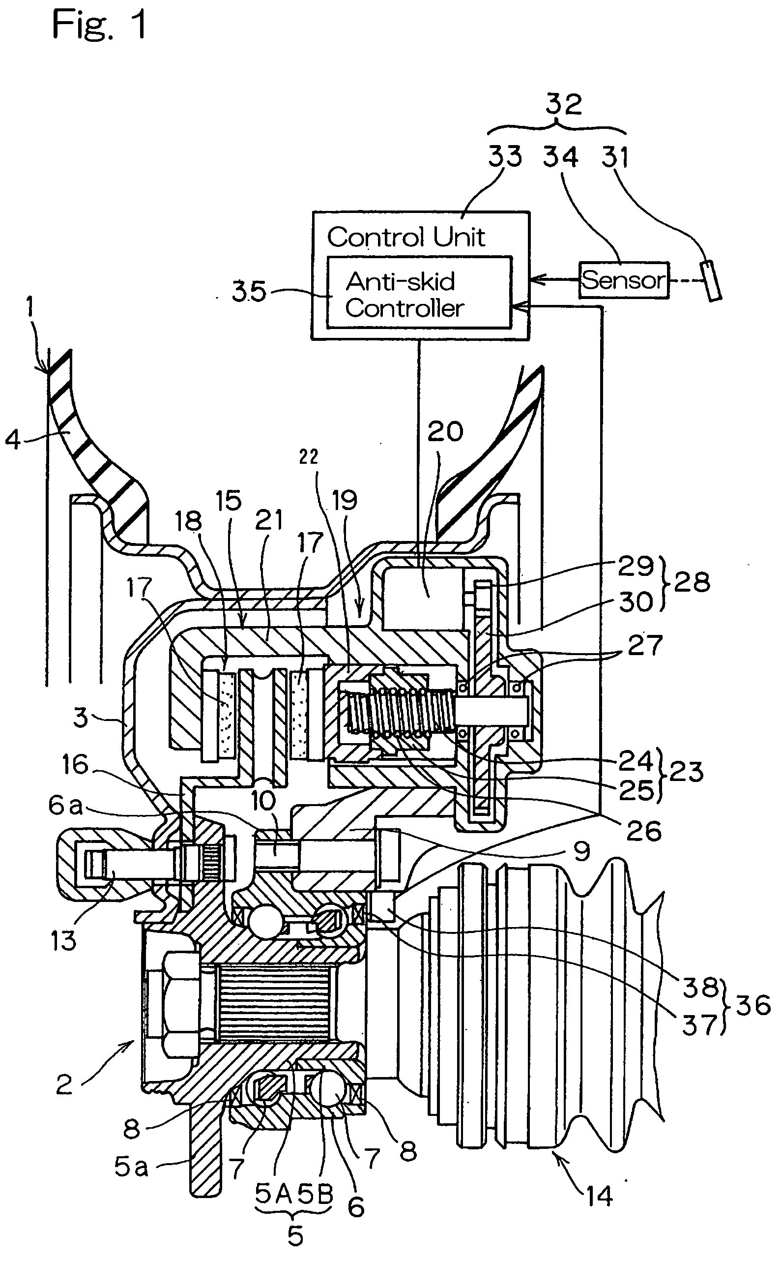 Electrically powered brake system