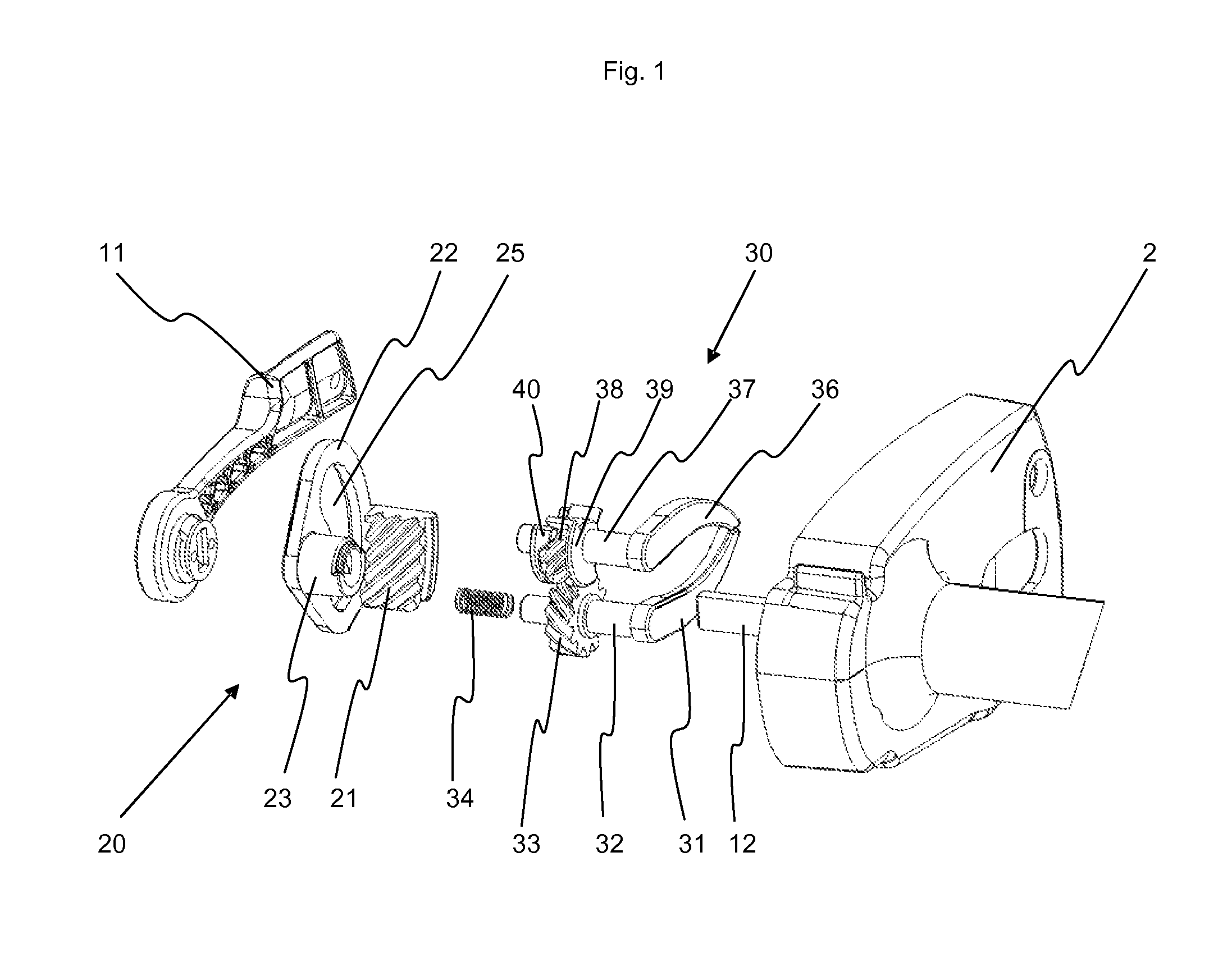 Holding device for locking the head of a syringe piston on a syringe pump pusher