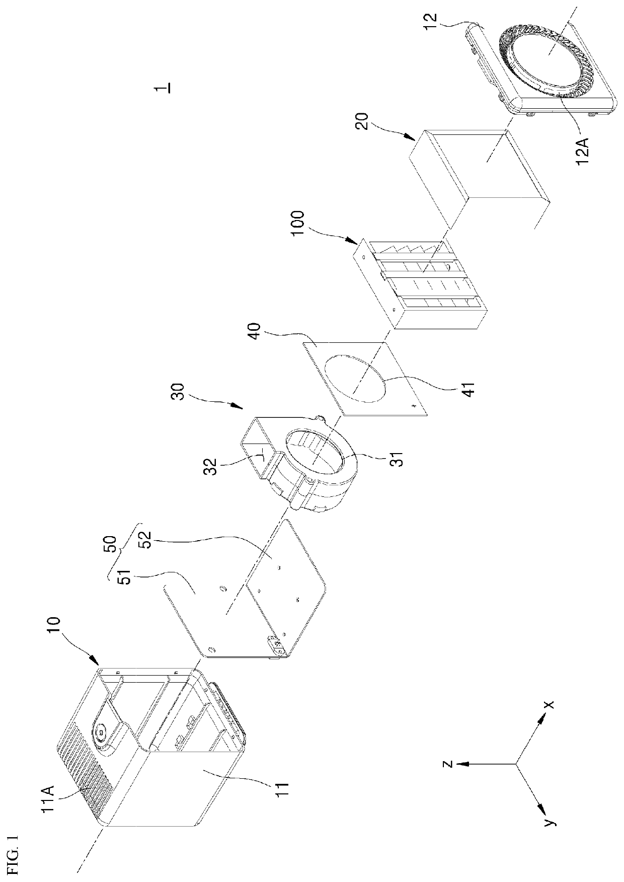 Photocatalytic filter module and air purifier including the same