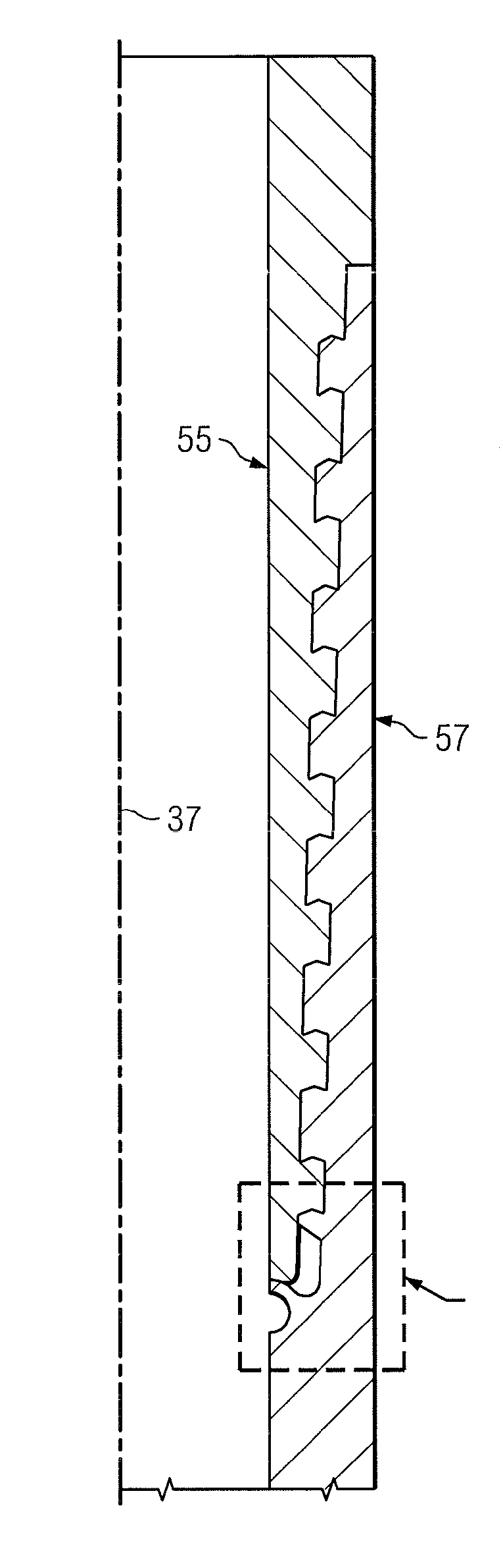 Threaded Pipe Connection with a Pressure Energized Flex Seal