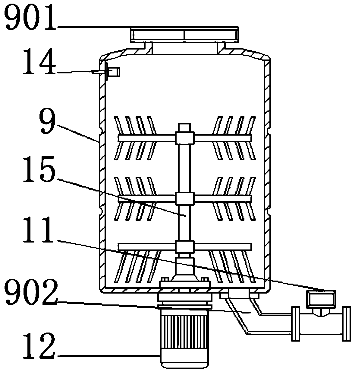 Water-fertilizer integrated water-saving irrigation device