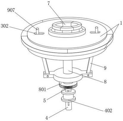 A clamping device and method for a wind power gearbox case cover