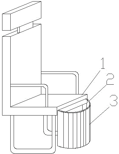 Computer chair with leg guard structure