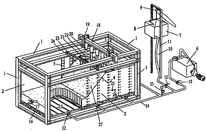 Foundation and slope engineering model test platform