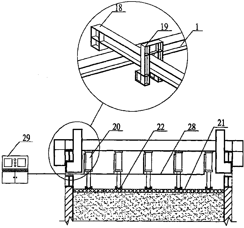 Foundation and slope engineering model test platform