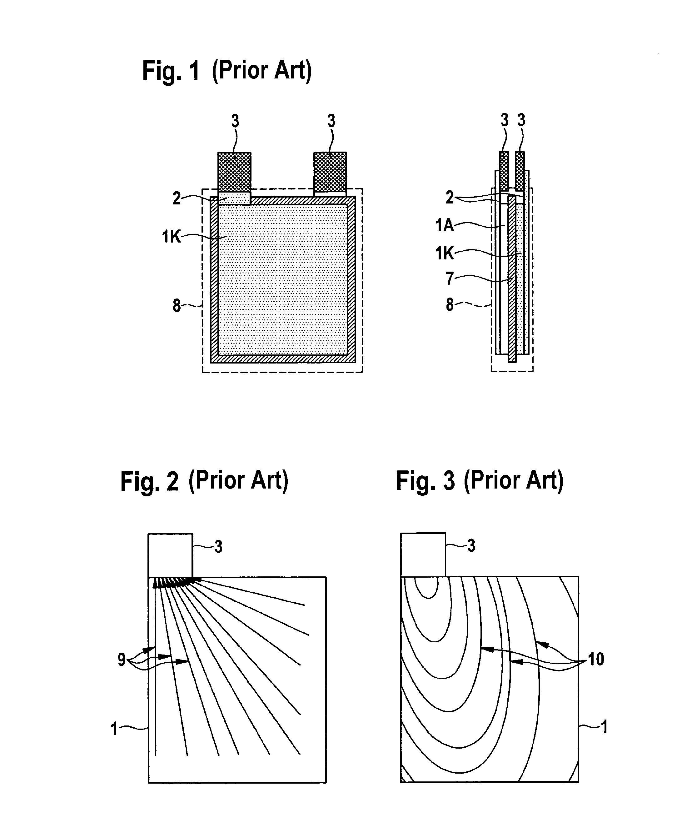 Collection structure in batteries