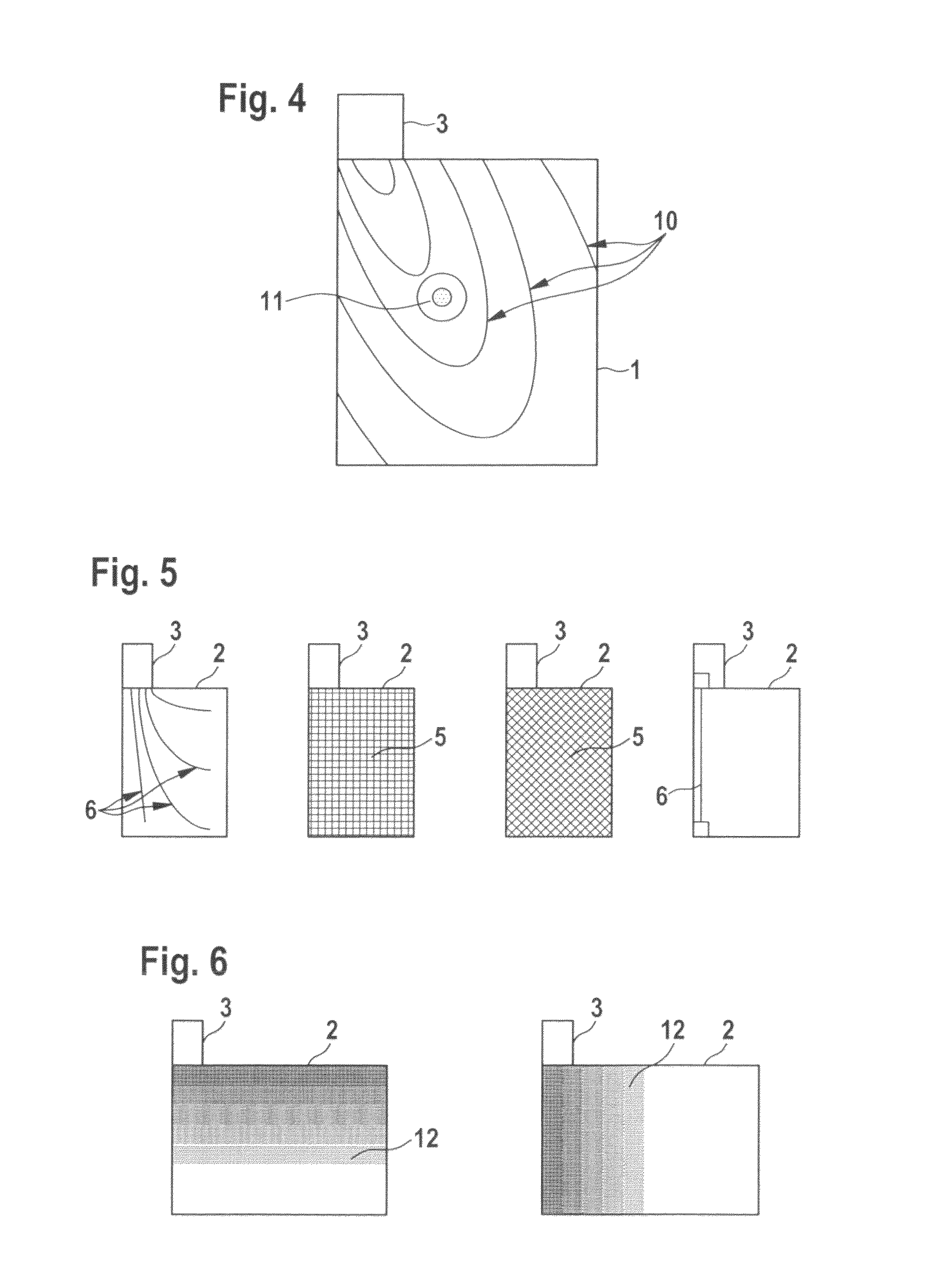 Collection structure in batteries