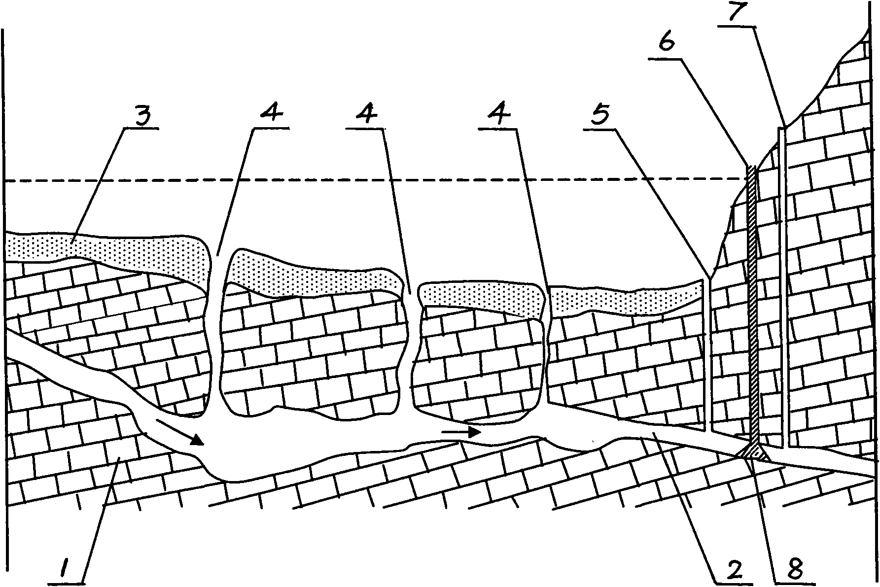 Non-negative-pressure leak-blocking method for forming lake in karst depression