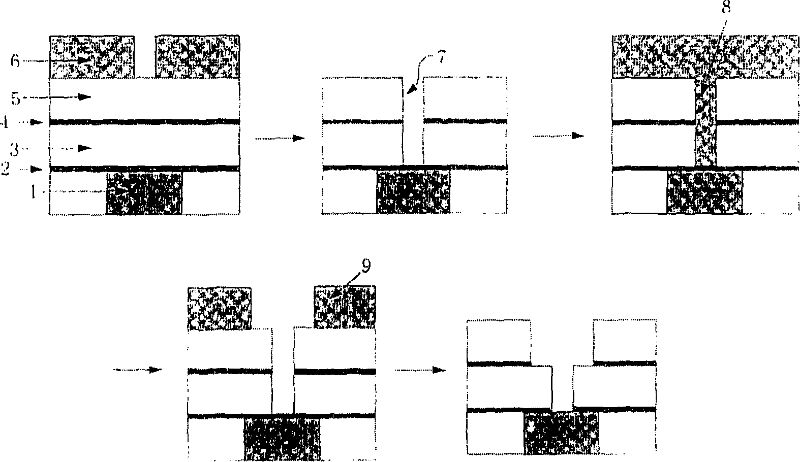 Method for constituting graph on intermetallic dielectric layer