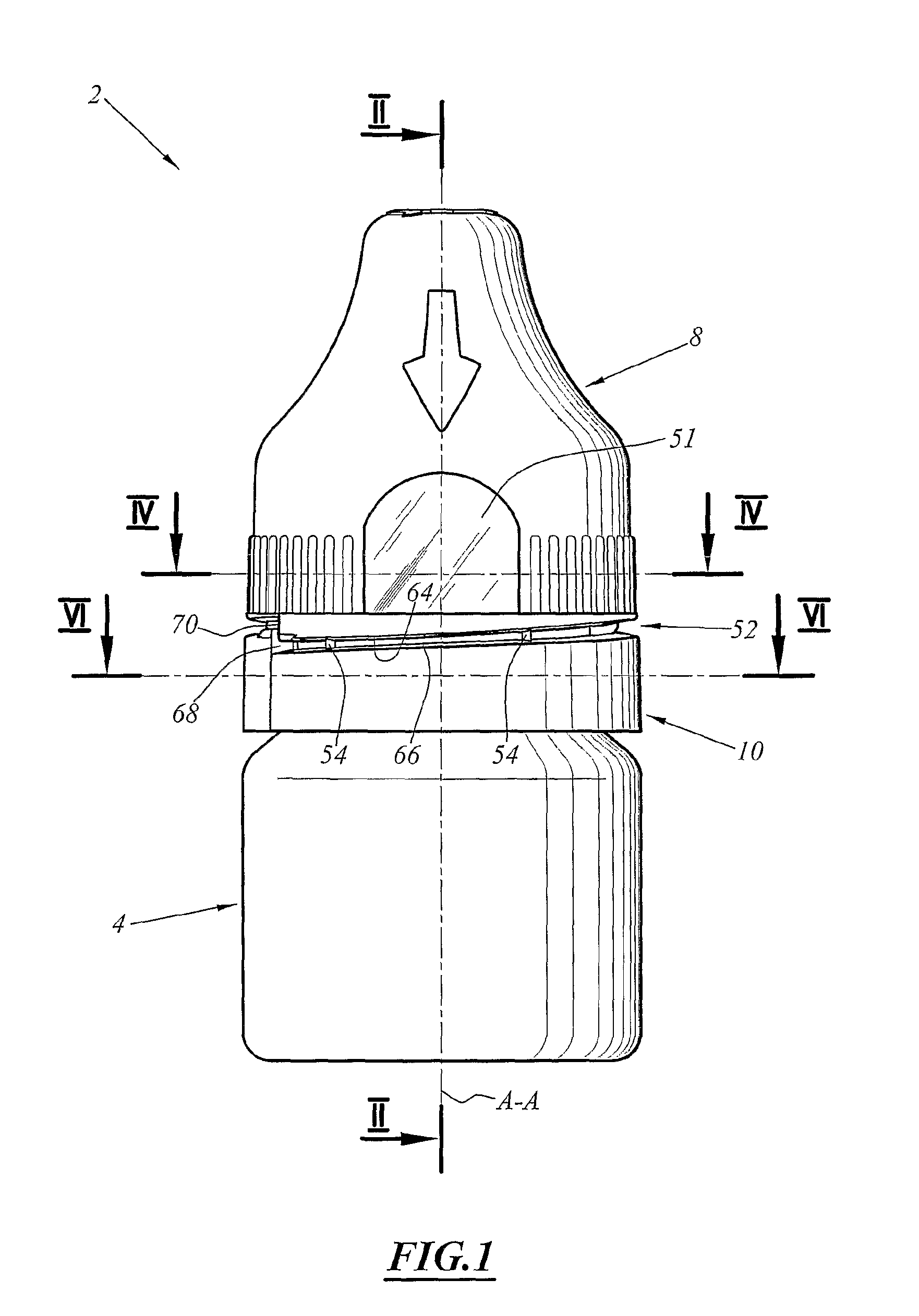 Assembly for conditioning and dispensing a medical liquid