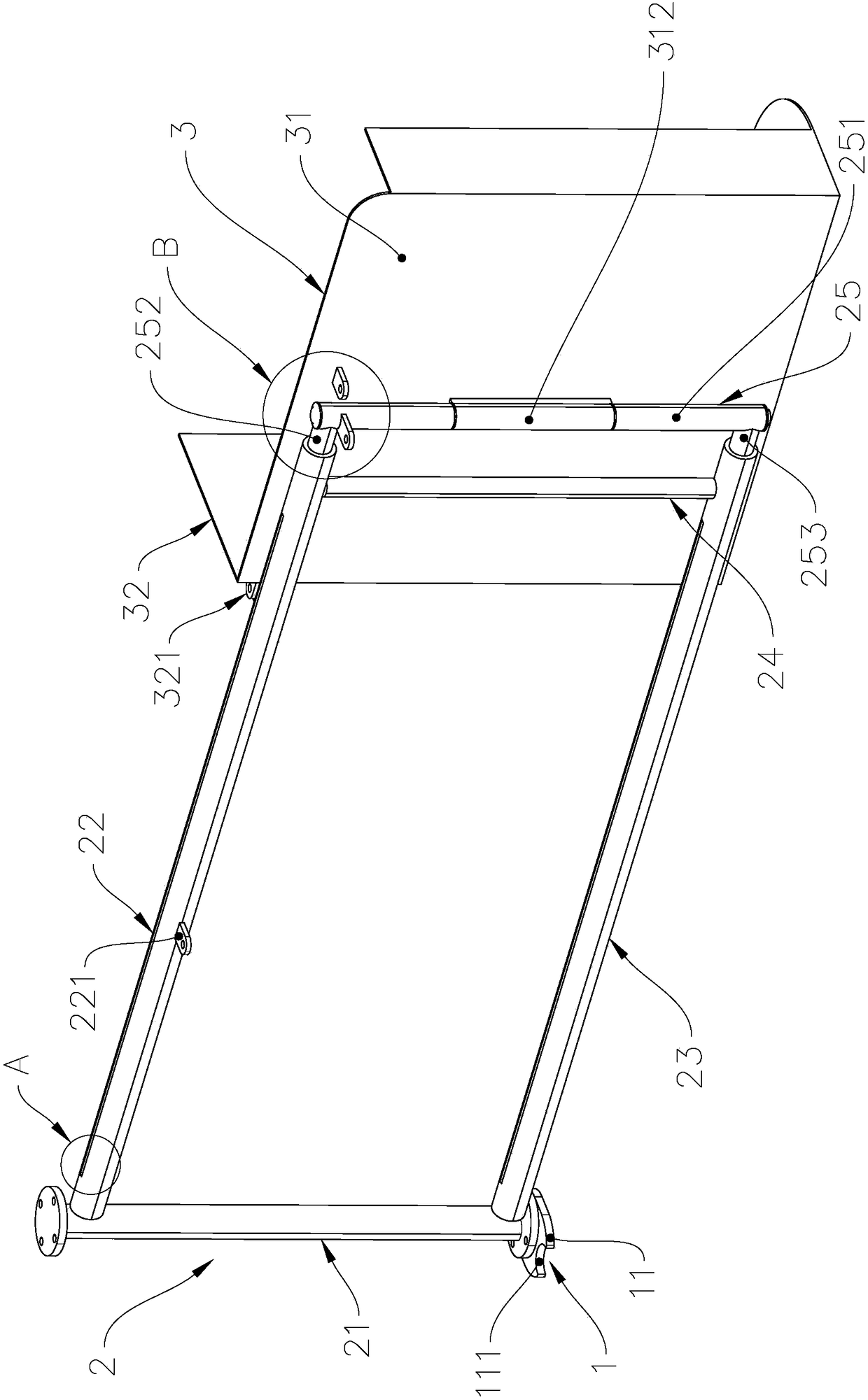 Telescopic folding side light device