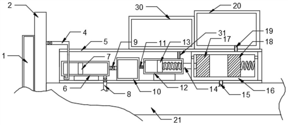 Full-automatic flower watering device for balcony