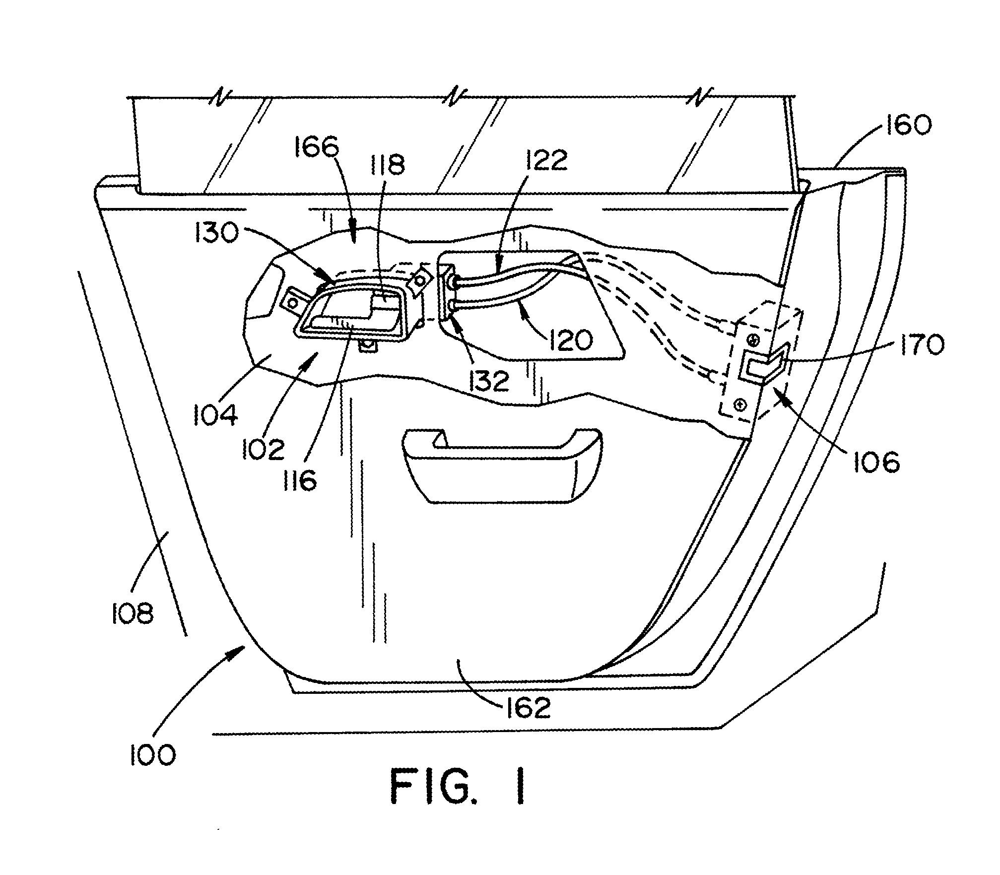 Vehicle door inner handle cable connection