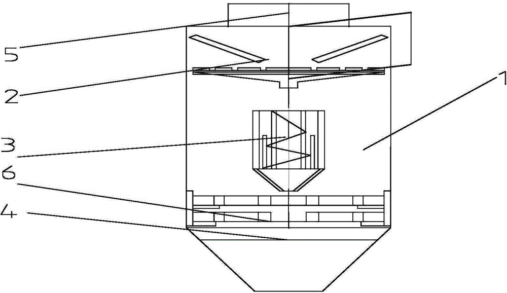 Dry-type dust separator for natural gas