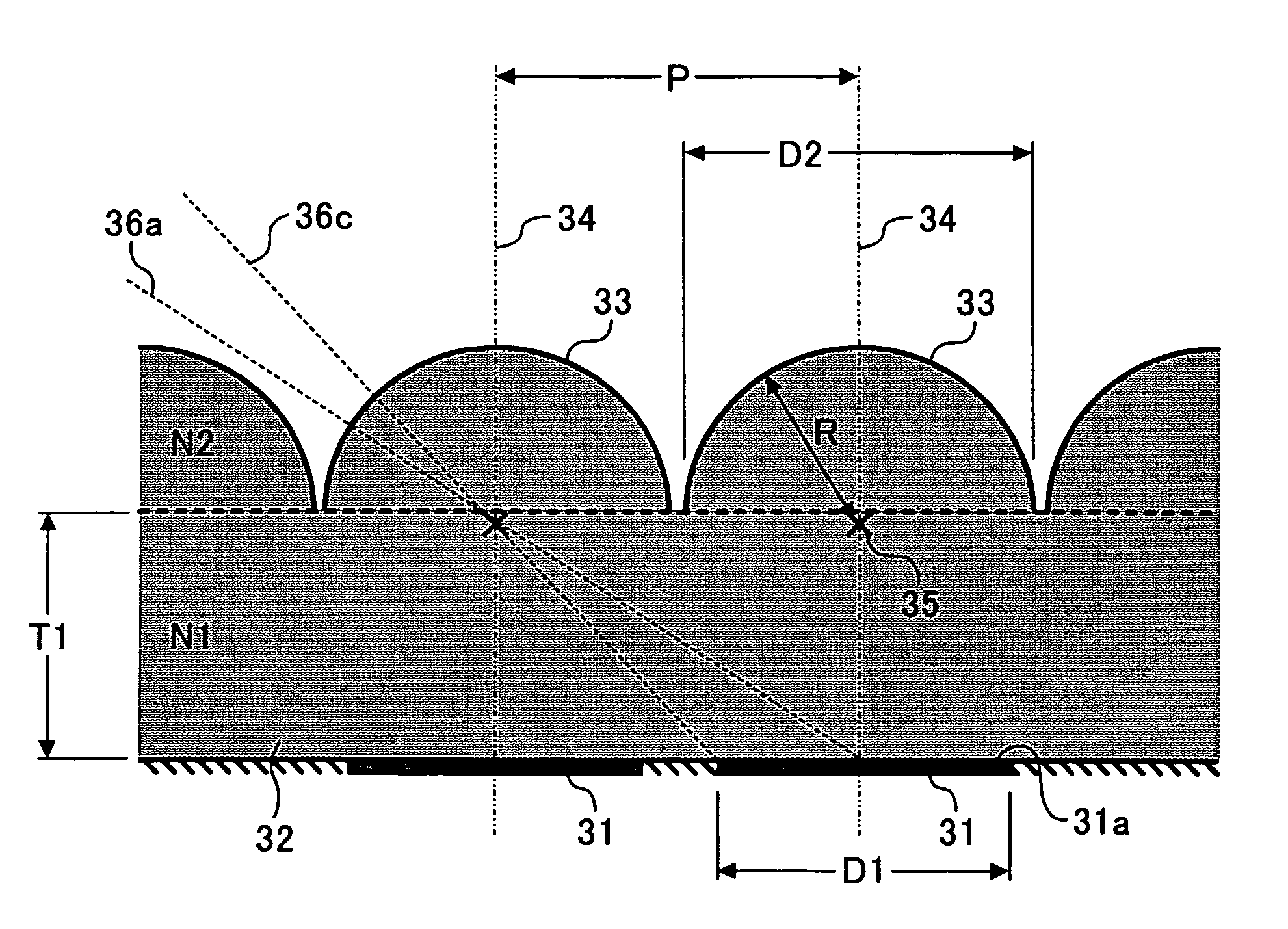 Light emitting array with improved characteristics, optical writing unit, and image forming apparatus