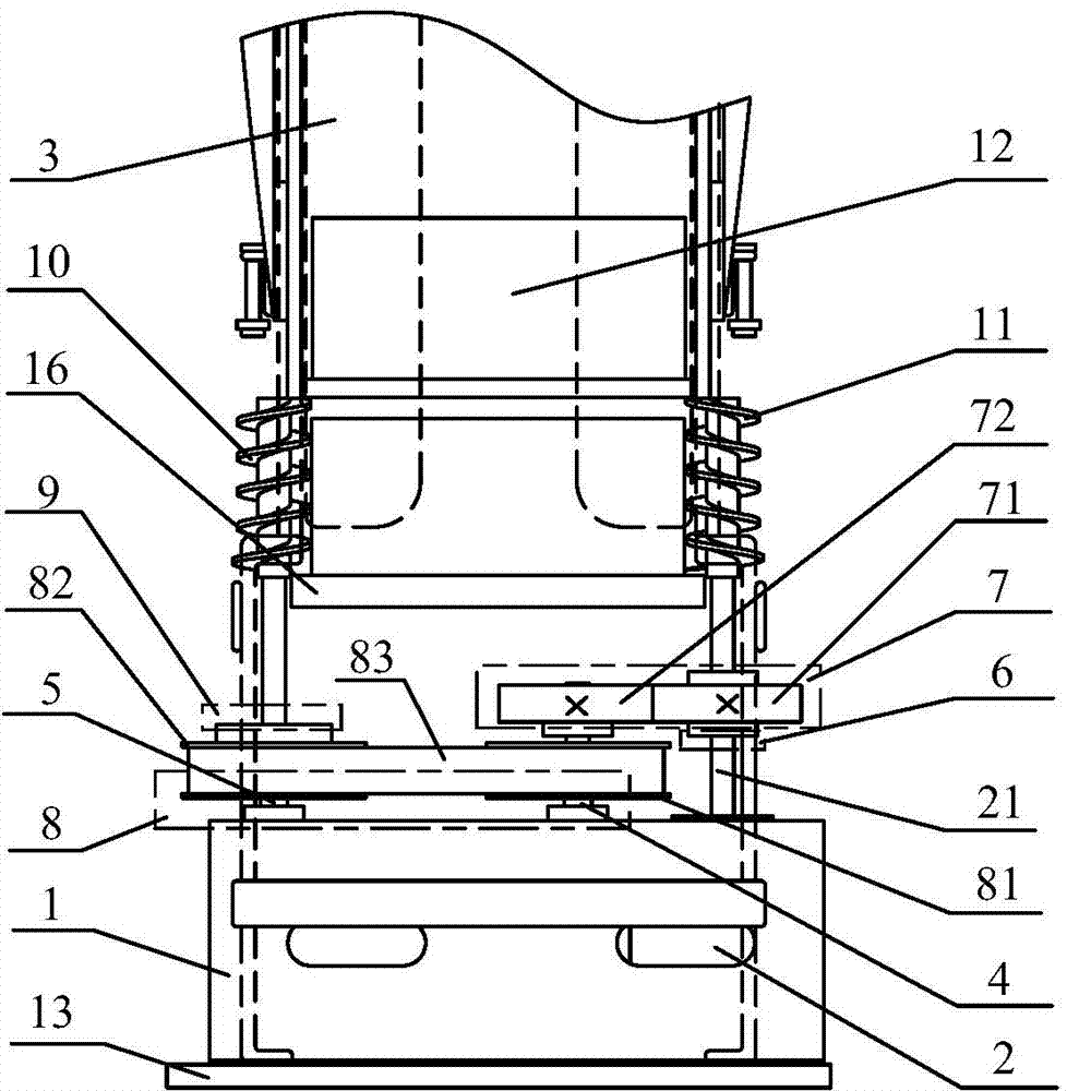 Quick storing and taking device for screw drive close piling pore plates of culture medium split-charging instrument