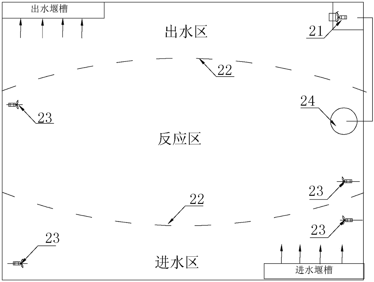 A decanting device for a constant water level sequential batch process system