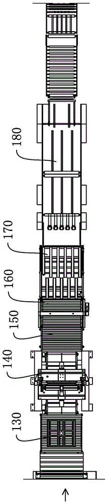 Corrugated case linkage production method and production line