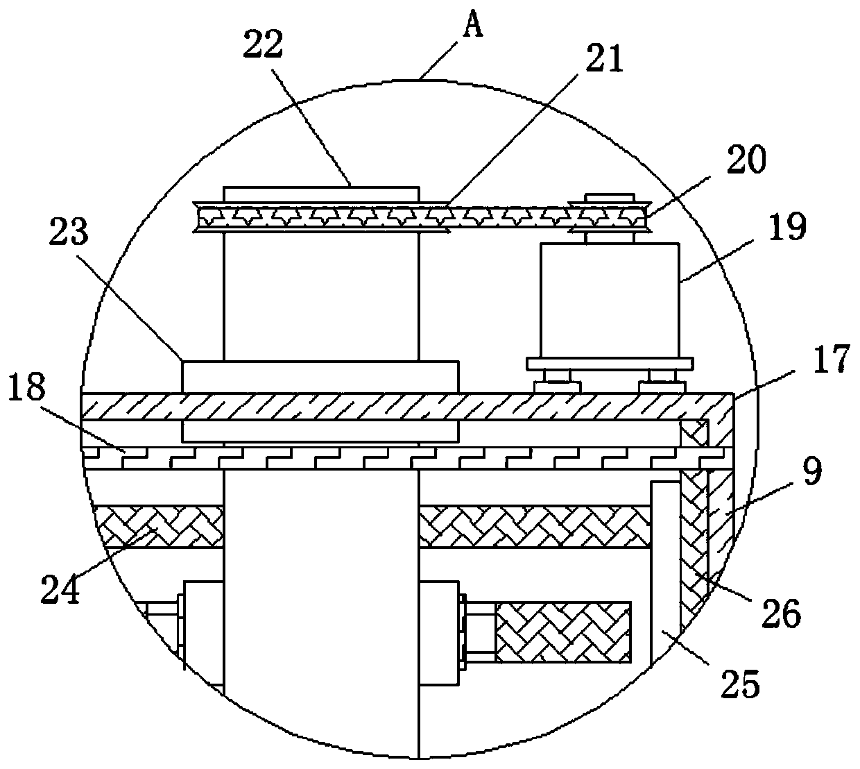 An environmentally friendly sewage treatment device that is easy to maintain