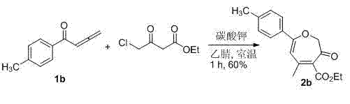 Synthesis method of poly-substituted oxacycloheptatriene-3(2H) ketone compounds