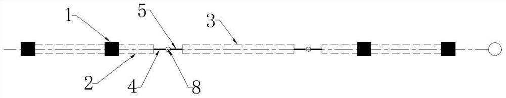 A long-span variable-section beam