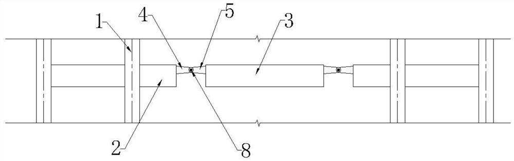 A long-span variable-section beam