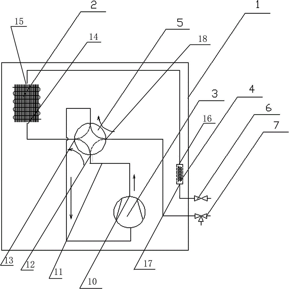 Air conditioning unit without outdoor draught fan system