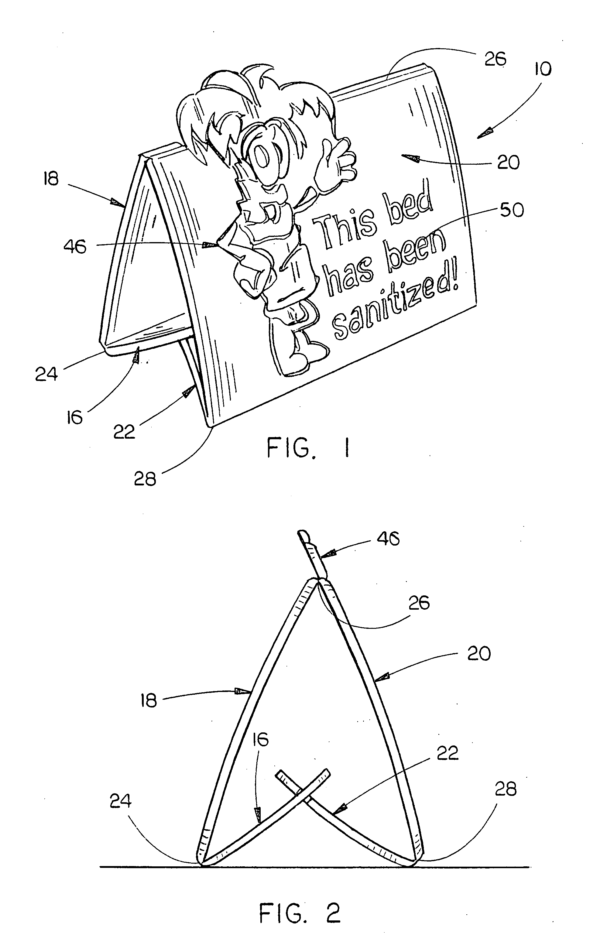 Tanning bed sanitized sign