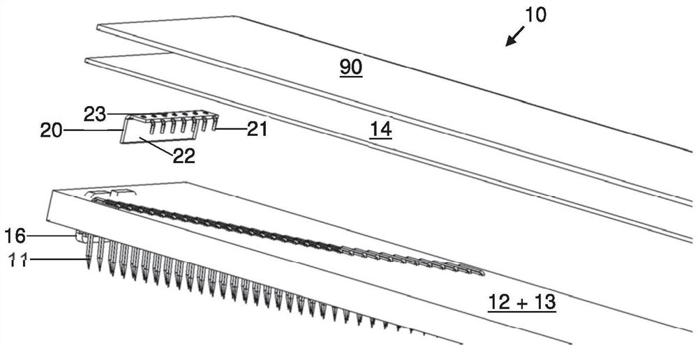 Card clothings, flat strips with clothing and machines with flat strips