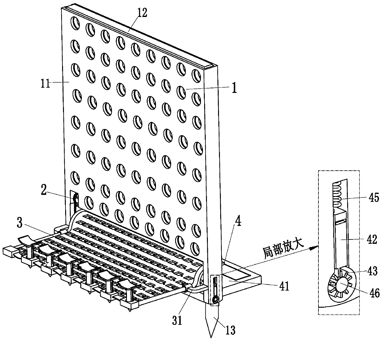 A multi-stage sand-retaining device for soil and water conservation