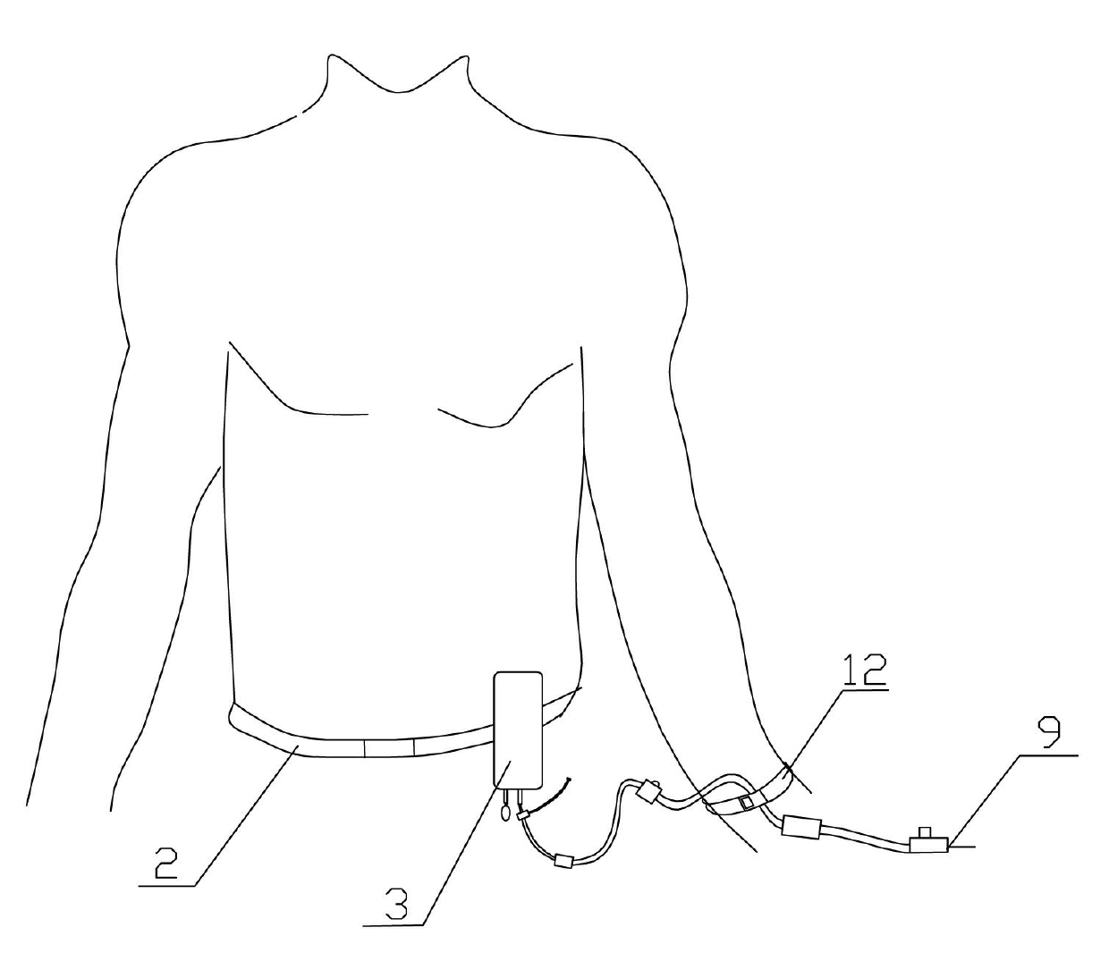 Packaged transfusion system for portable air-pressure belt