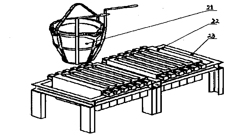 Rare non-ferrous metal vertical type automatic casting machine and matching casting method thereof