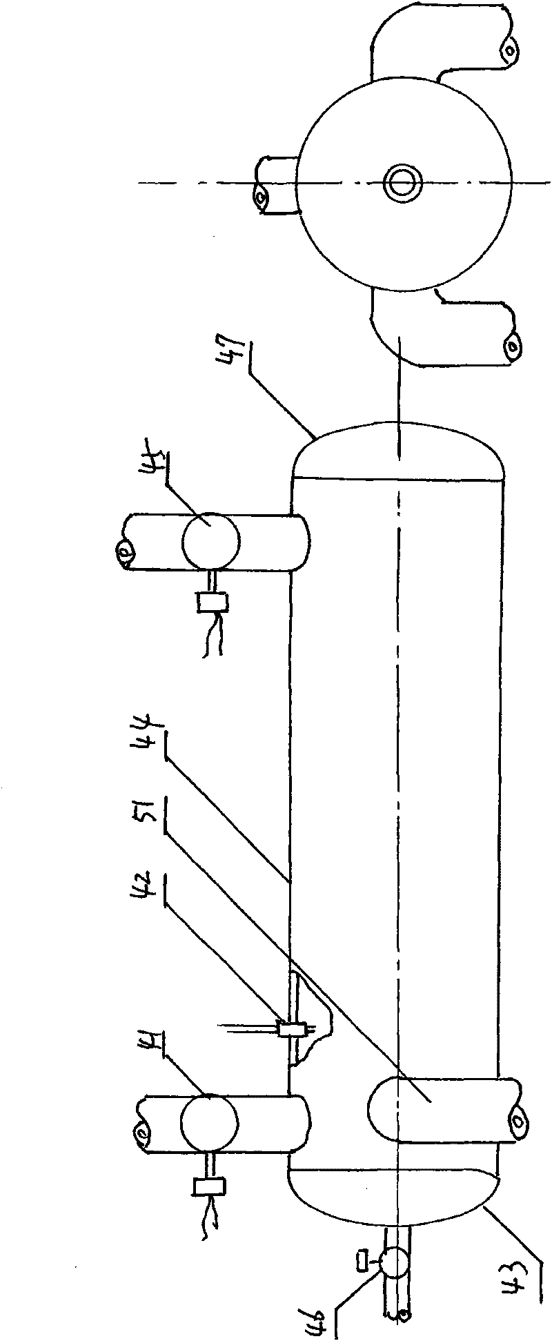 Jet engine of seaplane