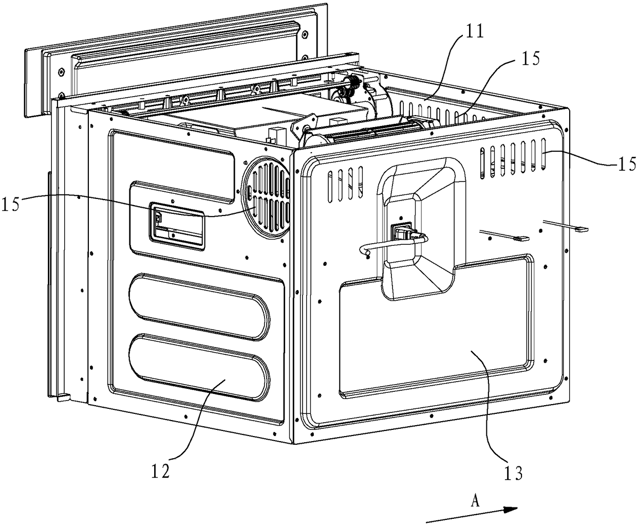 All-in-one machine integrating steam box, oven and microwave oven