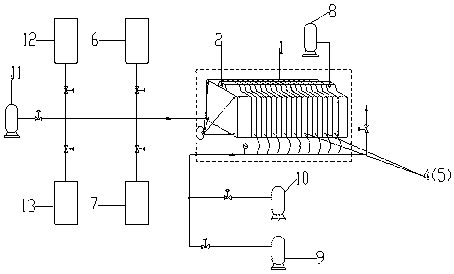 Multi-section acid leaching, washing and pressure filtration metal extraction process and integrated device thereof