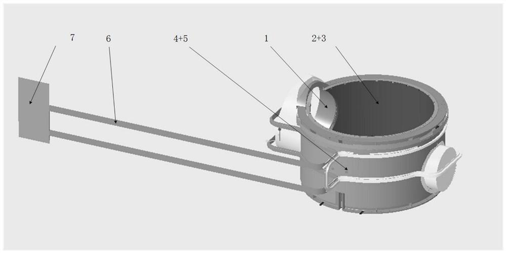 Temperature control type radiation cold screen device for heat dissipation of light inlet of large-aperture optical remote sensor