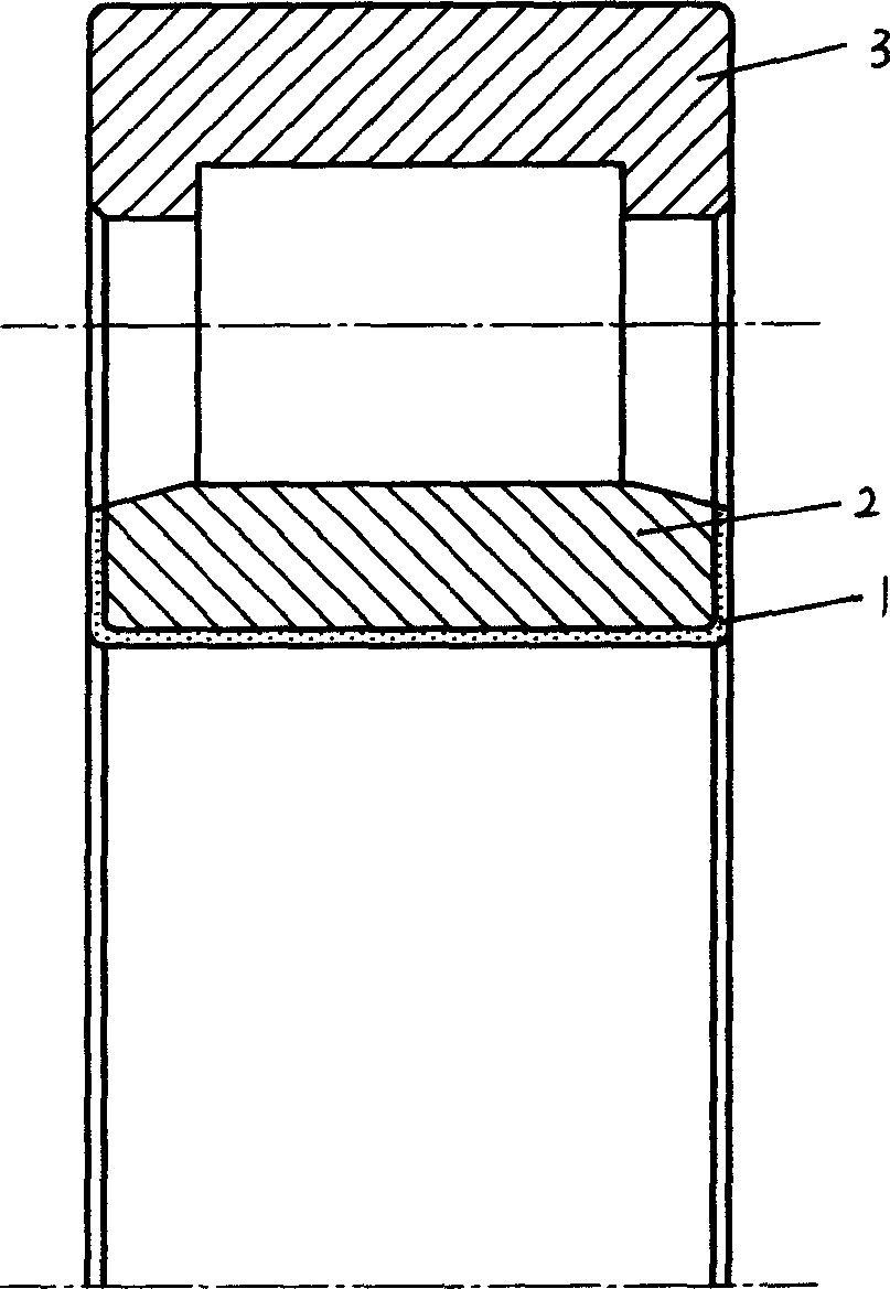 Surface insulating layer treating process for roller bearing