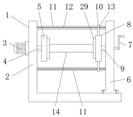 Split type textile yarn winding structure with controllable size