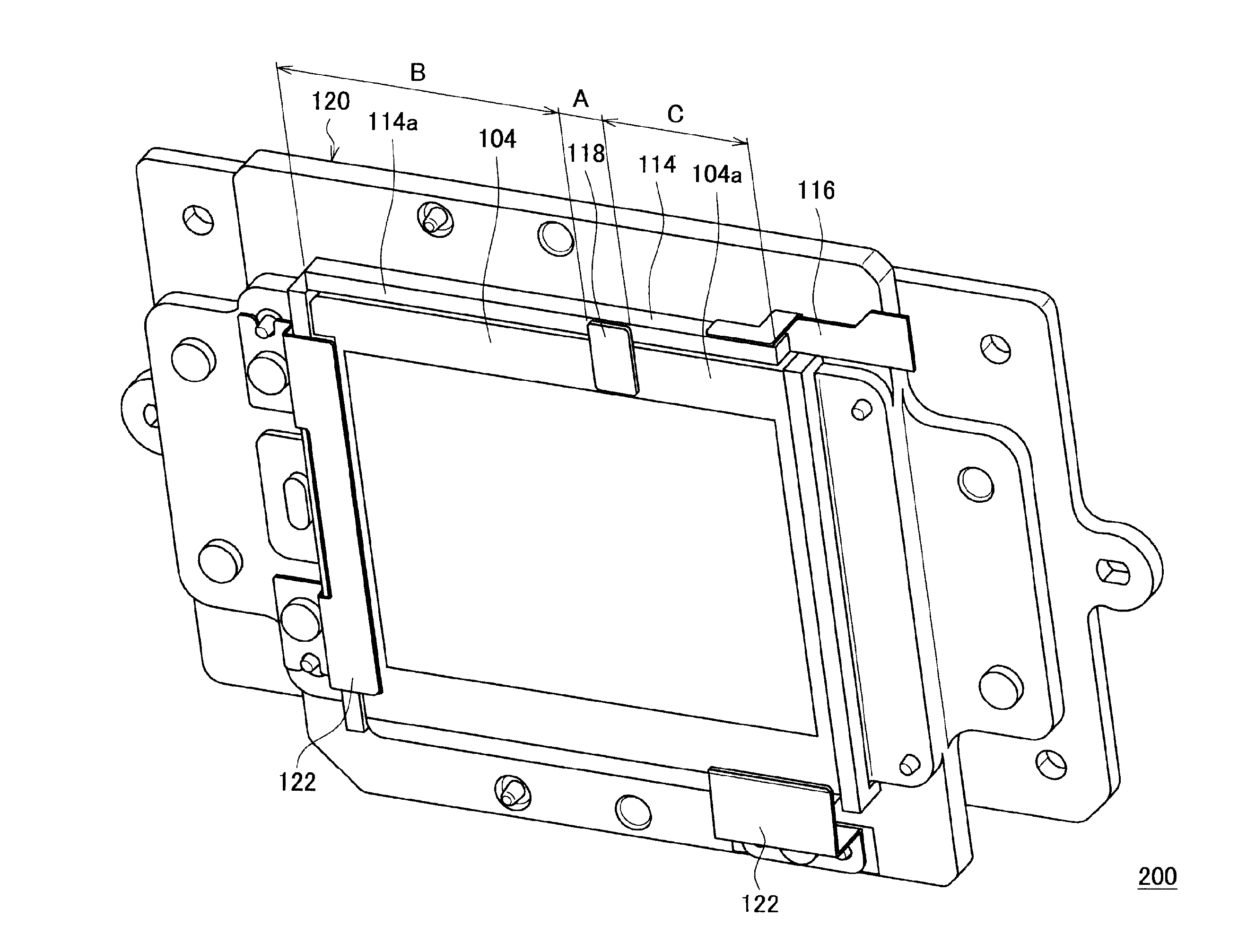 Image-capturing apparatus with asymmetric vibration element