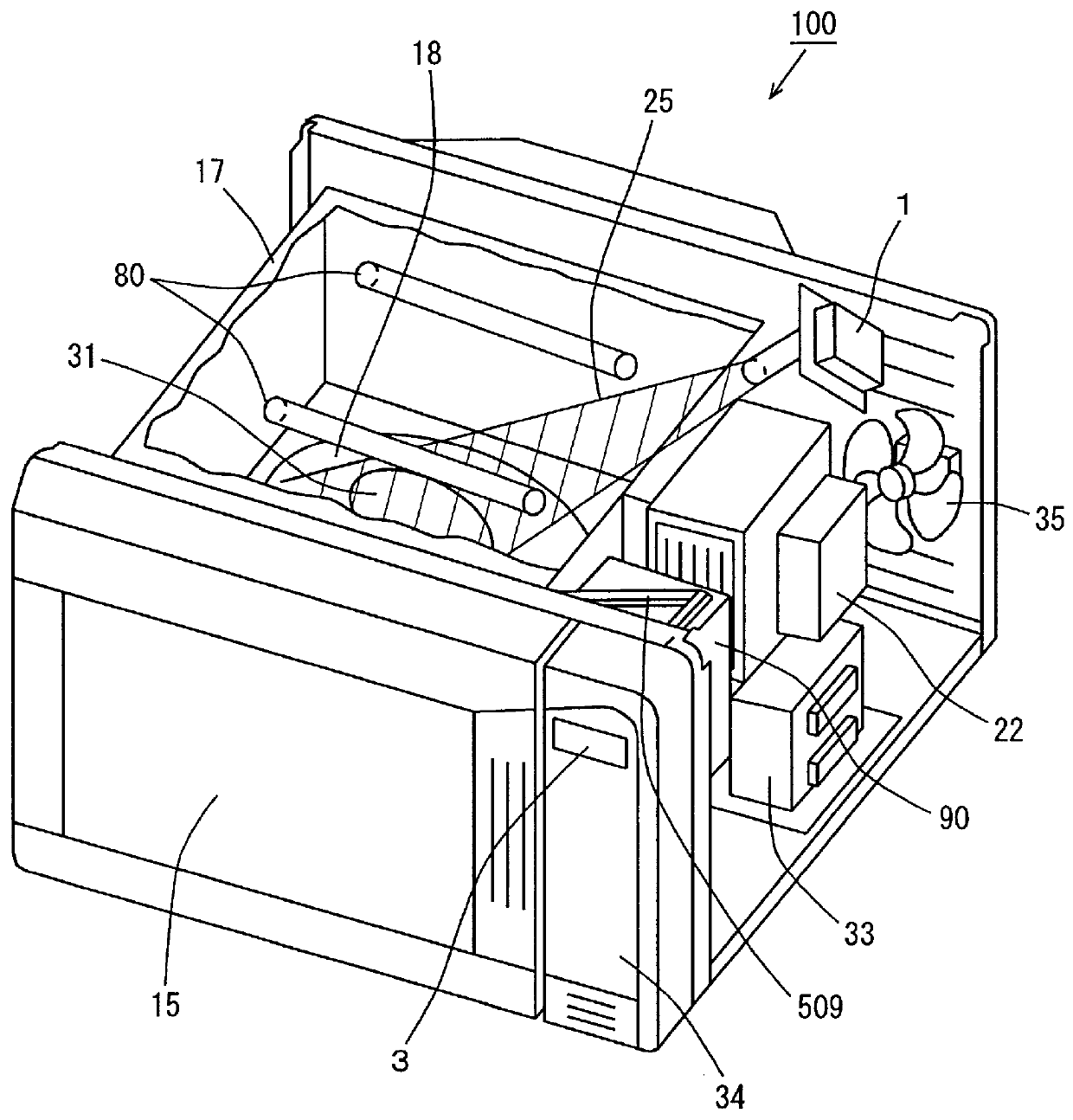 Cooking appliance that can detect temperature of foodstuff using infrared sensor