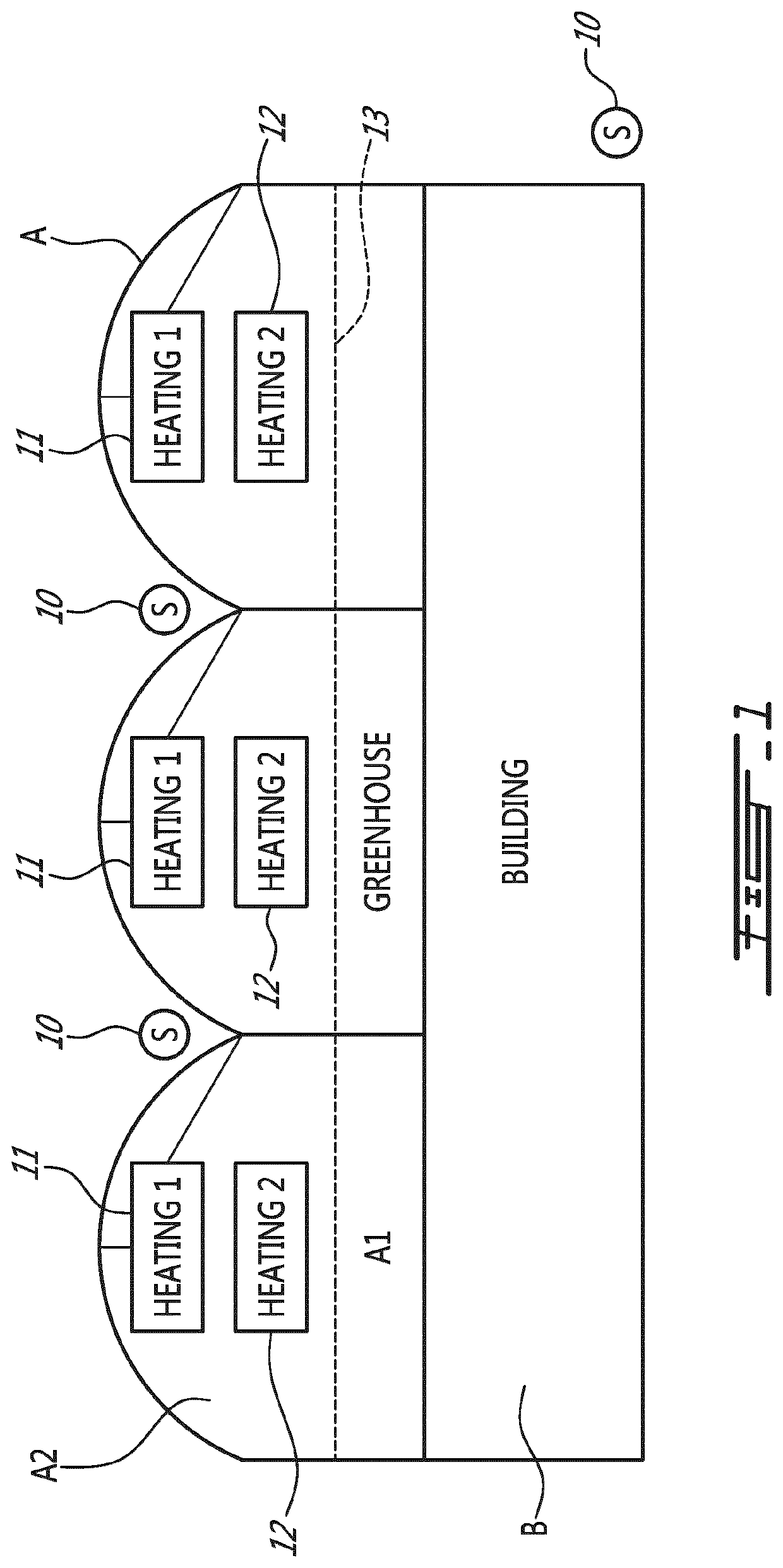 Snow melting system and method for greenhouse